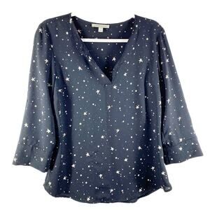 41 Hawthorn Blouse Black Star Pattern Stitch Fix Womens Size Small